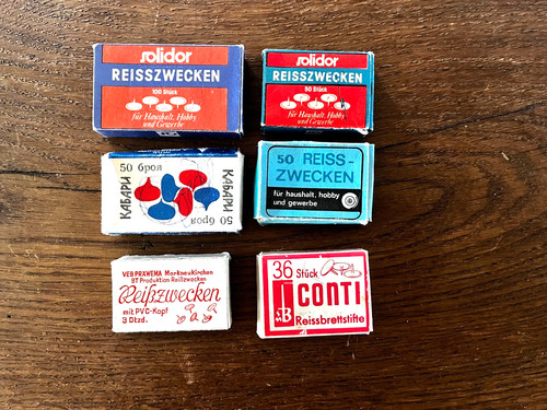 Ddr schachtel reißzwecken - ddr,